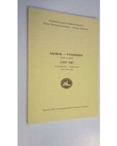 Kirjailijan Societas scientiarum Fennica käytetty kirja Årsbok - vuosikirja LXIV 1987