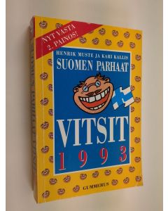 Kirjailijan Kari Kallis & Henrik Muste käytetty kirja Suomen parhaat vitsit 1993