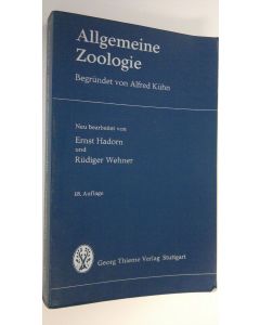 Kirjailijan alfred Kuhn käytetty kirja Allgemeine Zoologie