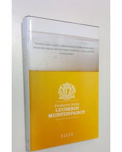 Kirjailijan Frederick Exley käytetty kirja Luuserin muistiinpanot