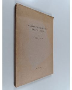 Kirjailijan Kauko Kyyrö käytetty kirja Madame de Maintenon et Jean Racine