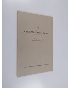 Kirjailijan Knut Molin käytetty kirja Register till tidskrift utgiven av juridiska föreningen i Finland åren 1940-1949