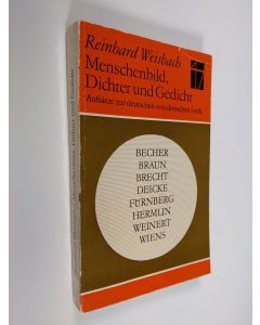 Kirjailijan Reinhard Weisbach käytetty kirja Menschenbild, dichter und Gedicht