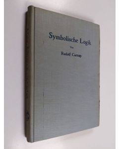 Kirjailijan Rudolf Carnap käytetty kirja Einführung in die symbolische Logik - mit besonderer Berücksichtigung ihrer Anwendungen