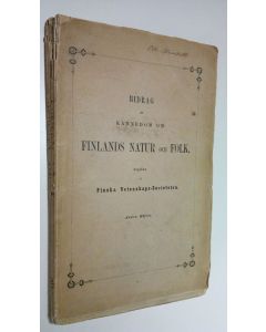 Kirjailijan Johan Jakob Burman käytetty kirja Berättelse om femte brigadens af Finska armeen krigsrörelser och operationer i Savolaks, Karelen, Öster- och Westerbotten åren 1808 och 1809 : Bidrag till kännedom av Finlands natur och folk, andra häftet