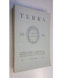 käytetty kirja Terra 1938 n:o 1-4 : Suomen maantieteellisen seuran aikakauskirja
