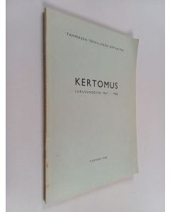 käytetty kirja Kertomus lukuvuodesta 1967-1968