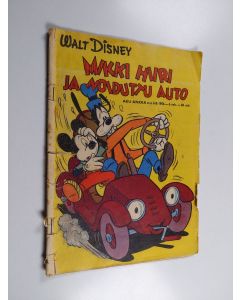 Kirjailijan Walt Disney käytetty teos Aku Ankka 6 B/1956 : Mikki Hiiri ja noiduttu auto