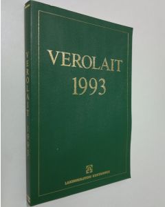 käytetty kirja Verolait 1993