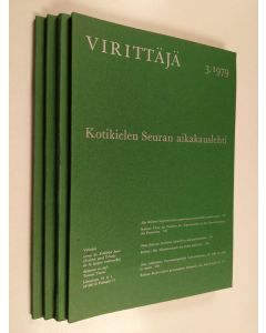 käytetty kirja Virittäjä vuosikerta 1979 (nrot 1-4)