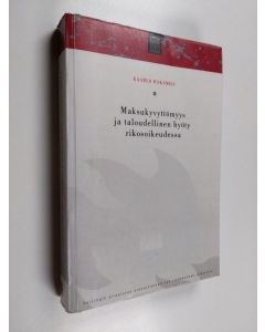 Kirjailijan Kaarlo Hakamies käytetty kirja Maksukyvyttömyys ja taloudellinen hyöty rikosoikeudessa