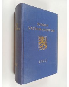 käytetty kirja Suomen valtiokalenteri vuodeksi 1963