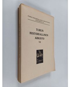 käytetty kirja Turun historiallinen arkisto VII