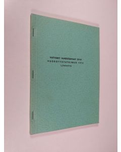 käytetty kirja Yhtyneet paperitehtaat oy:n vuorotyötutkimus 1974 : lyhennelmä