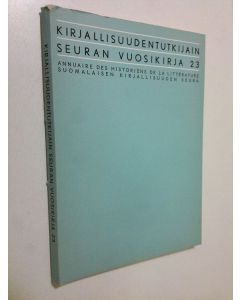 käytetty kirja Kirjallisuudentutkijain seuran vuosikirja 23