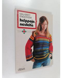 Kirjailijan Maj-Britt Engström käytetty kirja Helppoja neuleita : 25 mallia aikuisille ja lapsille