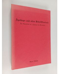 Kirjailijan Osmo Seppo Olavi Nikkilä käytetty kirja Apokope und altes Schriftfinnisch : zur Geschichte der i-Apokope des Finnischen