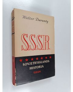 Kirjailijan Walter Duranty käytetty kirja SSSR - Sovjetrysslands historia