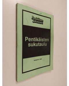 Kirjailijan Matti Pentikäinen käytetty kirja Pentikäisten sukutaulu : versio 25.7.1992