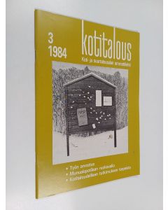 käytetty teos Kotitalous 3/1984