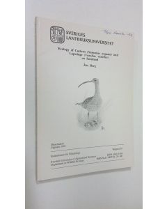 Kirjailijan Åke Berg käytetty kirja Ecology of Curlews (Numenius arquata) and Lapwings (Vanellus vanellus) on farmland