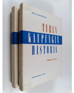 Kirjailijan Eino Jutikkala käytetty kirja Turun kaupungin historia, 1-2 - 1856-1917