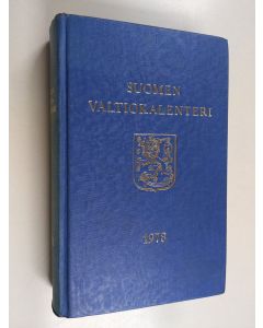 käytetty kirja Suomen valtiokalenteri 1978