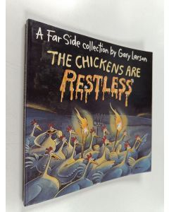 Kirjailijan Gary Larson käytetty kirja The Chickens Are Restless