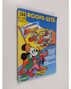 Kirjailijan Walt Disney käytetty kirja Roope-setä 10/1990 (nro 134)