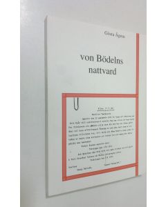 Kirjailijan Gösta Ågren käytetty kirja Von Bödelns nattvard