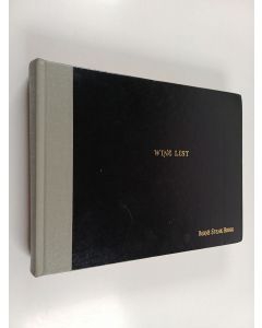 käytetty kirja Wine list