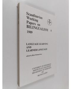 käytetty kirja Language learning and learner language : papers from a conference held in Stockholm and Åbo, 1988