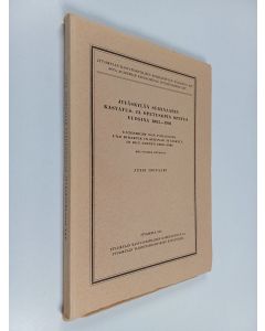 Kirjailijan Jussi Isosaari käytetty kirja Jyväskylän seminaarin kasvatus- ja opetusopin opetus vuosina 1865-1901