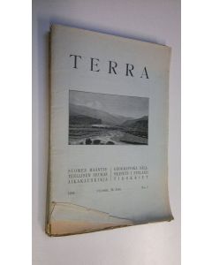 käytetty kirja Terra 1924 n:o 1-4 : Suomen maantieteellisen seuran aikakauskirja