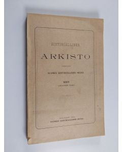 käytetty kirja Historiallinen arkisto 24, 1