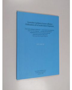 käytetty kirja Suomalais-ugrilaisen seuran julkaisut 1885-2000:VIII = Publications de la Société finno-ougrienne = Finsk-ugriska sällskapets publikationer = Veröffentlichungen der Finnisch-Ugrischen Gesellschaft