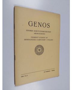 käytetty teos Genos 4/1962
