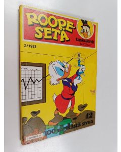 Kirjailijan Walt Disney käytetty kirja Roope-setä 2/1983