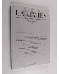 käytetty kirja Lakimies : Suomalaisen lakimiesyhdistyksen aikakauskirja 1/2001