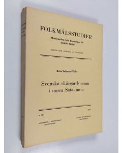käytetty kirja Folkmålsstudier : meddelanden från Förening för nordisk filologi i Helsingfors 25