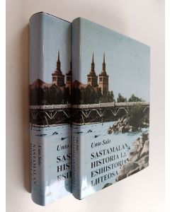 Kirjailijan Unto Salo käytetty kirja Sastamalan historia 1,1.-1,2. : Esihistoria ; Esihistorian liiteosa