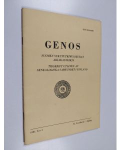 käytetty teos Genos 2/1981