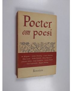 Kirjailijan Bo Bergman käytetty kirja Poeter om poesi