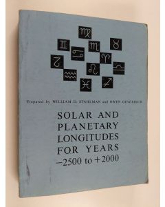 Kirjailijan William D. Stahlman käytetty kirja Solar and planetary longitudes for years -2500 to +2000 by 10-day intervals