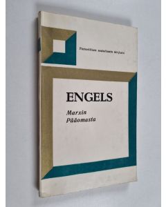 Kirjailijan Friedrich Engels käytetty kirja Marxin pääomasta