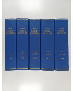 käytetty kirja Suomen säädöskokoelma vuodelta 2013 1-5