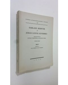 Kirjailijan Johan Ludvig Runeberg käytetty kirja Samlade skrifter IX : Brev