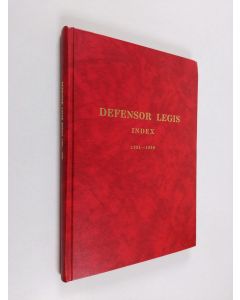 Tekijän Mikko Tulokas  käytetty kirja Defensor legis index 1981-1990