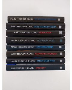Kirjailijan Mary Higgins Clark käytetty kirja Mary Higgins Clark-paketti (8 kirjaa) : Unissakävelijä ; Missä olet nyt ; Yö kuuluu minulle ; Kadonneet vuodet ; Perinnön varjo ; Yksin vain ; Katse menneisyydestä ; Kaksoset