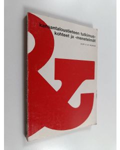 Kirjailijan Lauri O. af Heurlin käytetty kirja Kansantaloustieteen tutkimuskohteet ja -menetelmät